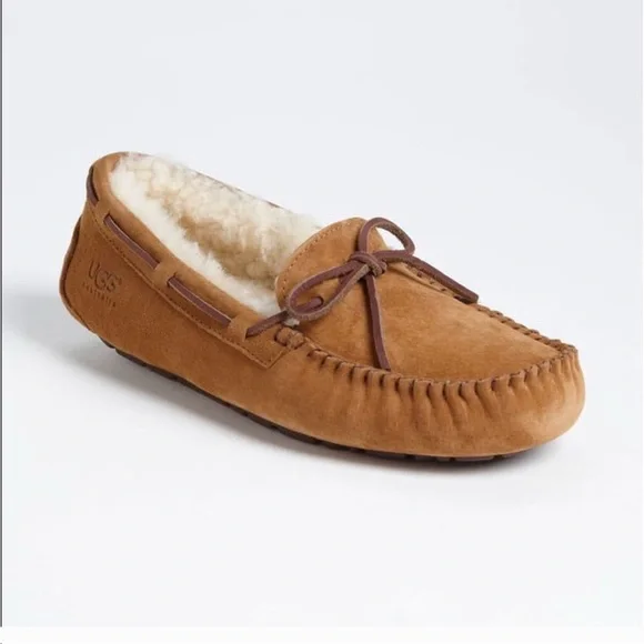 UGG | Shoes | Ugg Chestnut Suede Moccasin Slippers | Poshmark display picture 1